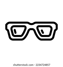 modern glasses optical line icon vector. modern glasses optical sign. isolated contour symbol black illustration