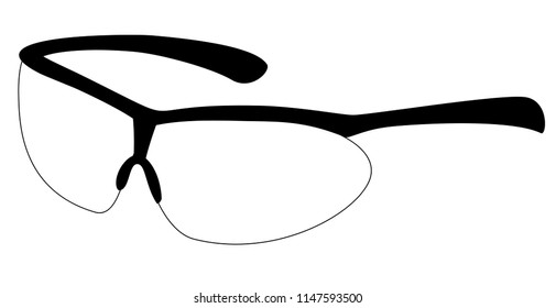 Modern Glasses silhouette vector eps 10