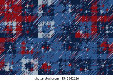 Modern glitch background. Color geometric abstract pattern vector. Damage lines glitches effect wallpaper. Grunge texture plaid.