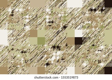 Modern glitch background. Color geometric abstract pattern vector. Damage lines glitches effect wallpaper. Grunge texture plaid.