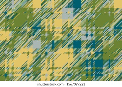Modern glitch background. Color geometric abstract pattern vector. Damage lines glitches effect wallpaper. Grunge texture plaid.