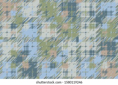 Modern glitch background. Color geometric abstract pattern vector. Damage lines glitches effect wallpaper. Grunge texture plaid.