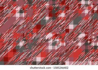 Modern glitch background. Color geometric abstract pattern vector. Damage lines glitches effect wallpaper. Grunge texture plaid.