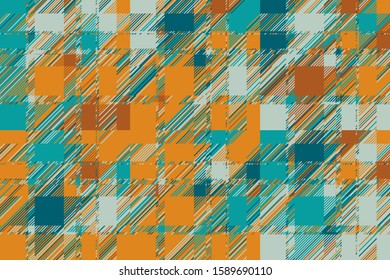 Modern glitch background. Color geometric abstract pattern vector. Damage lines glitches effect wallpaper. Grunge texture plaid.