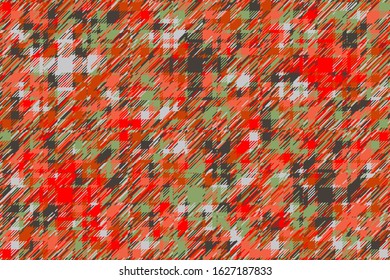 Modern glitch background. Color geometric abstract pattern vector. Damage lines glitches effect wallpaper. Grunge texture plaid.