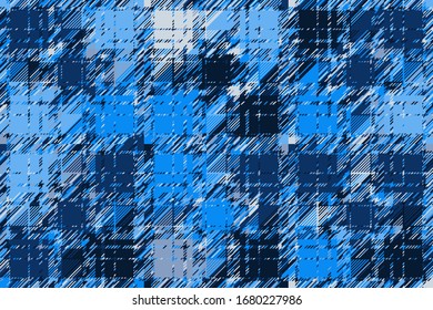 Modern glitch background. Color geometric abstract pattern vector. Damage lines glitches effect wallpaper. Grunge texture plaid.