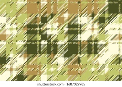 Moderner, glänzender Hintergrund. Vektorillustration abstrakter Farbmuster. Schadenslinien glitchen bewirken Bildschirmhintergründe. Grunge Textur plaid.