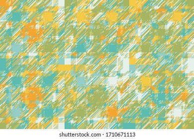 Modern glitch background. Color geometric abstract pattern vector. Damage lines glitches effect wallpaper. Grunge texture plaid.
