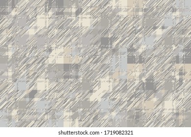 Moderner, glänzender Hintergrund. Farbgeometrischer abstrakter Mustervektor. Schadenslinien glitchen bewirken Bildschirmhintergründe. Grunge Textur plaid.