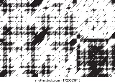 Modern glitch background. Color geometric abstract pattern vector. Damage lines glitches effect wallpaper. Grunge texture plaid.