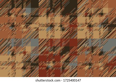 Modern glitch background. Color geometric abstract pattern vector. Damage lines glitches effect wallpaper. Grunge texture plaid.