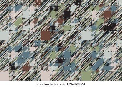 El fondo del fallo moderno. Vector de patrón abstracto geométrico de color. Las líneas de daño se rompen en papel tapiz. Grunge la textura.