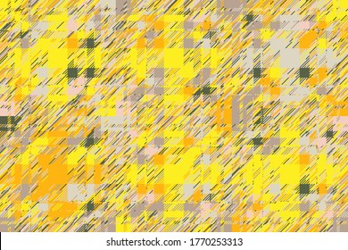 Modern glitch background. Color geometric abstract pattern vector. Damage lines glitches effect wallpaper. Grunge texture plaid.