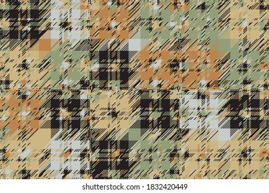 Modern glitch background. Color geometric abstract pattern vector. Damage lines glitches effect wallpaper. Grunge texture plaid.