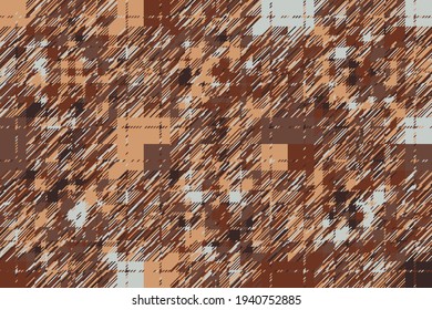 Modern glitch background. Color geometric abstract pattern vector.