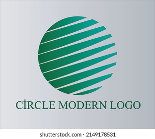 Modern Global Green Circle Logo