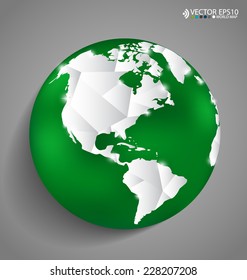 Diseño globo moderno, ilustración vectorial.