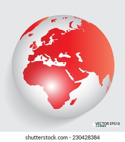Modern globe design, vector illustration.