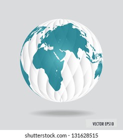 Globo moderno. Ilustración vectorial.
