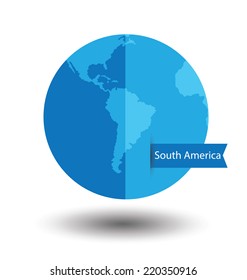 Modern globe vector illustration