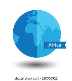 Modern globe vector illustration