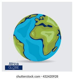 Modern Globe, vector illustration.
