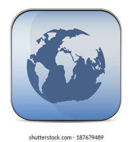 modern globes. Vector Illustration.