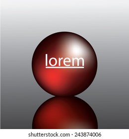 modern glossy ball