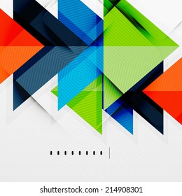 Moderne, glänzende Dreiecke, Hintergrundlayout der Geschäftsvorträge, Webdesign-Vorlage, Zahlen für Infografiken