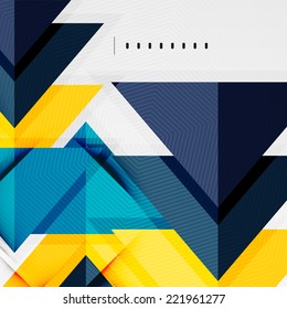 Moderne, glänzende Dreiecke, Hintergrundlayout der Geschäftsvorträge, Webdesign-Vorlage, Zahlen für Infografiken