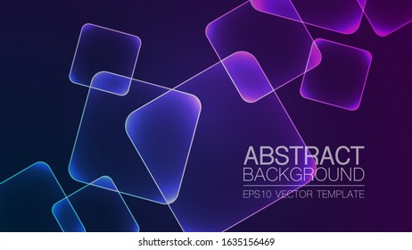 Modern gloving vector geometric abstract background for wallpaper, business brochure cover, list, page, book, card, banner, sheet, album, art template design.