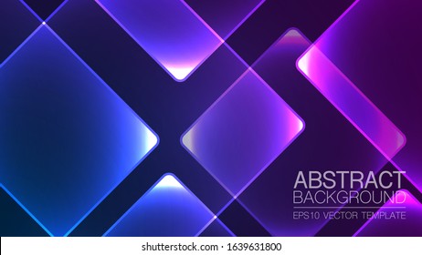 Modern gloving vector geometric abstract background for wallpaper, business brochure cover, list, page, book, card, banner, sheet, album, art template design.
