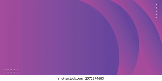 Modern Glow Circles with Gradient Purple and Pink Background.Vector illustration