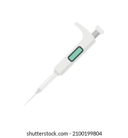 Glucómetro moderno. Ilustración plana del icono del vector glucómetro moderno aislado en fondo blanco