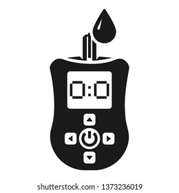 Modern glucose meter icon. Simple illustration of modern glucose meter vector icon for web design isolated on white background