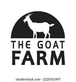 Modern Goat Farm Logo Template