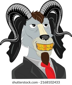 moderne Ziegenvektorkunst für NFT 