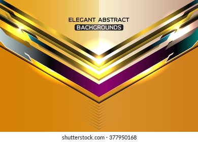 modern gold abstract template background, Vector Illustration