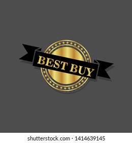 modern gold best buy stamp - gold rubber stamp.