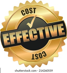 modern gold black cost effective vector eps10 badge sign