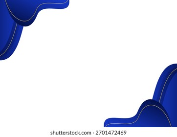 Borda de Gradiente Ouro e Azul Moderno para Certificado de Prêmio