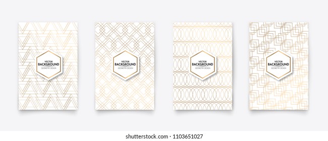 Modern gold geometric style pattern texture background