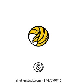 Modern Gold Hawk Vector Logo