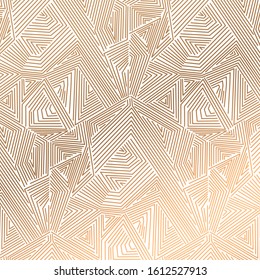 Modern gold pattern art deco geometry style texture background, eps 10 illustration, vector background