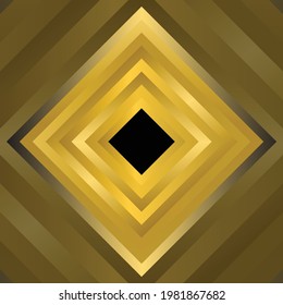 Modern Gold Square Background Design.
