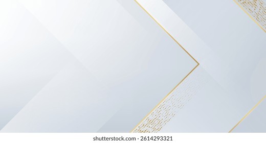 Modern gold white geometric background with luxury abstract golden and grey lines. Luxury decoration golden pattern, halftone gradients. You can use for ad, poster, template, cover, banner. 