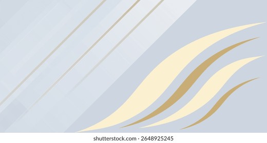 Modern gold white geometric background with luxury abstract golden and grey lines. Luxury decoration golden pattern, halftone gradients. You can use for ad, poster, template, cover, banner. 