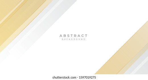 Modern Gold Yellow White Line Abstract Background for Presentation Design Template. Suit for corporate, business, wedding, and beauty contest.