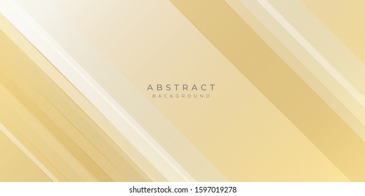 Modern Gold Yellow White Line Abstract Background for Presentation Design Template. Suit for corporate, business, wedding, and beauty contest.