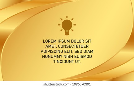 Modern Golden Colored Business Presentation Background